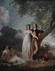 Four Characters in a Park